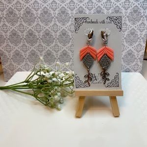 Polymer Clay Earrings, Handmade gifts for her, Coral Spring Collection